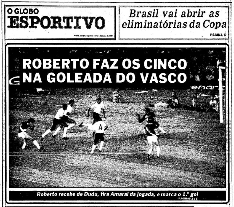 Aconteceu em 4 de maio – Na volta de Dinamite ao Maracanã, massacre vascaíno sobre o Corinthians: 5 x 2