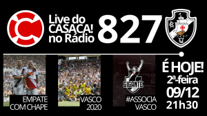 Live do CASACA no Rádio #827 em 09/12/2019